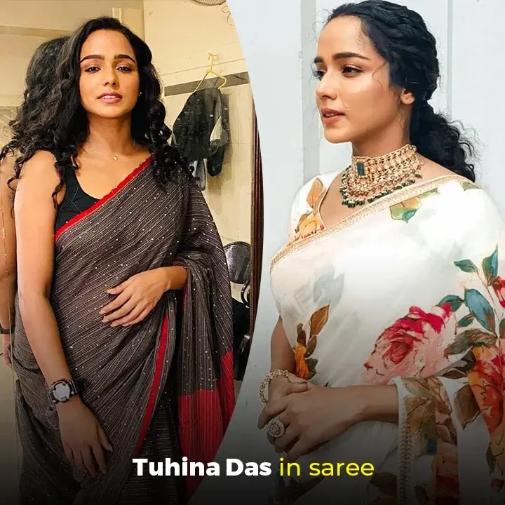Tuhina Das in saree